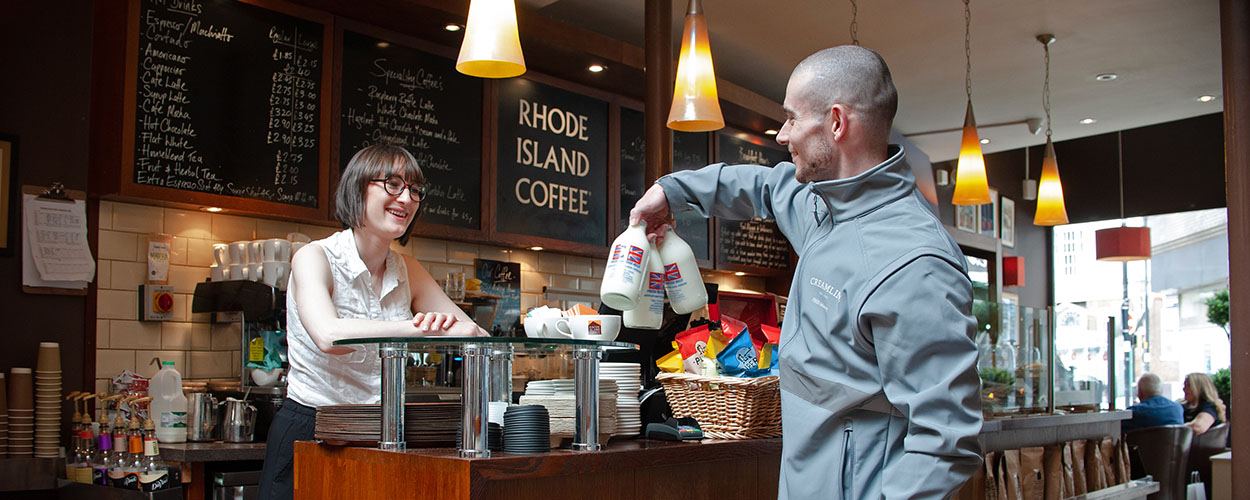 Creamline delivery person